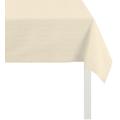 Tischdecke APELT "4362 Rips - UNI" Tischdecken Gr. B/L: 140 cm x 250 cm, 1 St., rechteckig, beige (natur) Tischdecken