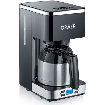 GRAEF Filterkaffeemaschine "FK 512", schwarz, 1 l, 8 Tasse(n), Kaffeemaschinen, mit Timer und Thermokanne Image