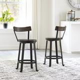 Ashley Furniture Melenski Swivel Barstool (Set of 2) - 17"W x 17"D x 34"H