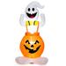 5 Ft Inflatable Halloween Pumpkin Ghost Blow-up Yard Decoration with LED Lights