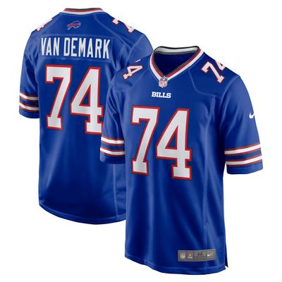 Men's Nike Ryan Van Demark Royal Buffalo Bills Game Player Jersey