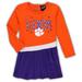 Girls Preschool Orange Clemson Tigers Heart to French Terry Dress