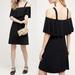 Anthropologie Dresses | Anthropologie Maeve Black 'Rory' Ruffle Open Shoulder Swing Dress Nwt Size S | Color: Black | Size: S