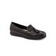 Wide Width Women's Dawson Casual Flat by Trotters in Black (Size 8 W)