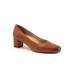 Extra Wide Width Women's Daria Pump by Trotters in Brown (Size 10 WW)