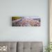 East Urban Home 'Marathon, Chicago Marathon, Chicago, Illinois' Photographic Print on Canvas in Black/Blue/Indigo | 60 W x 1.5 D in | Wayfair