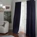 Joss & Main Vincenzo Velvet Hidden Tab Top Curtain Panel w/ 100% Blackout Lining Polyester/100% Cotton in Green/Blue/Navy | 84 H x 52 W in | Wayfair