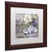 Trademark Fine Art 'Tableaux I' by Color Bakery Framed Graphic Art Canvas in Blue/White | 16 H x 16 W x 0.5 D in | Wayfair ALI4307-W1111MF