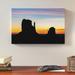 Loon Peak® 'Sunrise Over Monument Valley Mittens' by Cody York Framed Photographic Print on Wrapped Canvas in Black/Blue/Orange | 2 D in | Wayfair