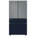 Samsung Bespoke 23 cu. ft. Smart 4-Door Refrigerator w/ Beverage Center & Custom Panels Included, in Pink/Gray/Blue | Wayfair