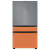 Samsung Bespoke 23 cu. ft. Smart 4-Door Refrigerator w/ Beverage Center & Custom Panels Included, in Pink/Gray/Green | Wayfair