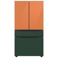 Samsung Bespoke 23 cu. ft. Smart 4-Door Refrigerator w/ Beverage Center & Custom Panels Included, in Pink/Gray/Green | Wayfair