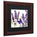 Trademark Fine Art 'Lavender I' by Color Bakery Framed Graphic Art Canvas, Wood in Indigo | 16 H x 16 W x 0.5 D in | Wayfair ALI5029-W1111BMF