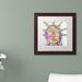 Trademark Fine Art 'Buddha Liberty' by Dean Russo Framed Graphic Art Canvas, Wood | 16 W x 0.5 D in | Wayfair ALI5035-S1111MF