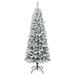 The Holiday Aisle® Pine Flocked/Frosted Christmas Tree, Metal in Green | 28 W in | Wayfair 61D7E1946FDD4EF09A10893689796385