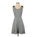Old Navy Casual Dress - A-Line: Gray Tweed Dresses - Women's Size Small