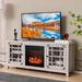 Costway 58 Inches Fireplace TV Stand for TVs up to 65 Inches with - 58'' x 16'' x 25''