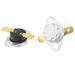 2pcs KSD301 250V 10A 95 Celsius Temperature Controlled Switch Thermostat N.C. - Black, Silver Tone, Gold Tone