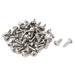 2.6mmx10mm Stainless Steel Phillips Flat Head Sheet Self Tapping Screws 50 Pcs - Silver Tone