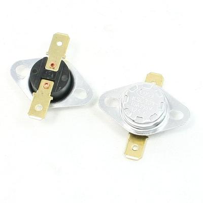KSD301 125 Celsius 257F 250V 10A Temperature Controlled Switch - Silver Tone, Black