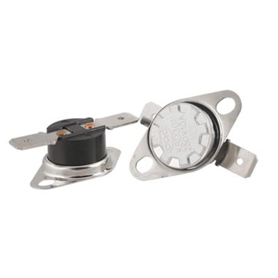 5 Pcs KSD301 185F 85 Degree Celsius NO Thermostat Temperature Control Switch - Black, Silver Tone