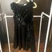 Zara Dresses | Girls Zara Party Dress In Black Velour With Sparkles, Size 8 | Color: Black/Silver | Size: 8g