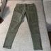 American Eagle Outfitters Pants & Jumpsuits | American Eagle Olive Green Straight Leg Jeggings W/ Zippered Legs | Color: Green | Size: 6