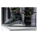 Adidas Shoes | Adidas Tubular Invader Men’s Dark Green Strap Suede Leather Shoes | Color: Black/Green | Size: 6