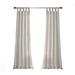 Gracie Oaks Nuli Linen Solid Semi-Sheer Tab Top Curtain Panels Linen in White | 63 H x 42 W in | Wayfair EECF0616AF5343D9961ACE479E85BA9F