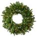 The Holiday Aisle® Pre-Lit Mixed Cashmere Pine Artificial Christmas Wreath Traditional Faux in Green | 30 H x 30 W x 3 D in | Wayfair