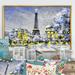 Ophelia & Co. Paris In Christmas Winter Iii - on Canvas in Blue/White/Yellow | 12 H x 20 W x 1 D in | Wayfair 414B907A1A04405BAC64F5E95F625CE1