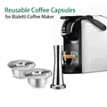 Capsules de café réutilisables pour cafetière Bialetti tasse à expresso Brikka acier inoxydable