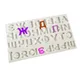 Moule en silicone alphabet russe 3D moule en résine de plâtre décoration de bordure de gâteau au