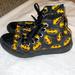 Converse Shoes | Converse Hi Top Tennis Shoes Batman Youth 2 Euc | Color: Black/Yellow | Size: 2b