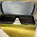 Gucci Accessories | Gucci Black Rectangle Crystal Logo Sunglasses | Color: Black/Gold | Size: Os
