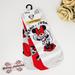 Disney Accessories | Disney Minnie Mouse Set Of Socks | Color: Gray/Red | Size: Os