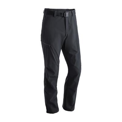 Funktionshose MAIER SPORTS "Nil", Herren, Gr. 35, Kurzgrößen, schwarz, 90% Polyamid, 10% Elasthan, Hosen, Herren Wanderhose, atmungsaktive Outdoor-Hose mit Roll up Funktion Image