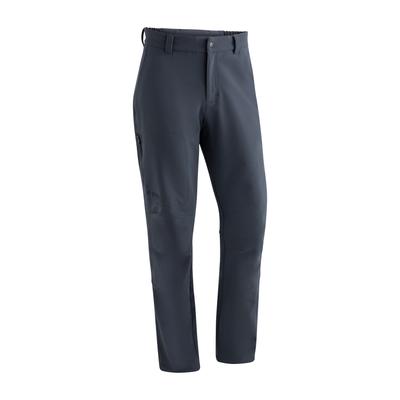 Funktionshose MAIER SPORTS "Herrmann", Herren, Gr. 27, Kurzgrößen, grau, 91% Polyamid, 9% Elasthan, Hosen, warme Herren Outdoorhose, robuste Wanderhose, Regular Fit Image