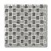 CounterArt Black & White Weave 1 Pack Single Absorbent Stone Coaster Stoneware, Glass in Black/Brown/Green | 0.25 H x 4 W x 4 D in | Wayfair