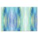 Blue 30 x 20 x 0.3 in Kitchen Mat - CounterArt Swash Decorative Low Profile Comfort Floor Mat Anti-Fatigue Foam | 30 H x 20 W x 0.3 D in | Wayfair
