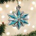 Old World Christmas Old World Blown Tree Snowflake Hanging Figurine Ornament Glass in Blue/Gray | 3.5 H x 3.25 W x 0.75 D in | Wayfair 36313