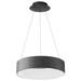 Corso 4.19"H x 17.69"W 1-Light Pendant in Black