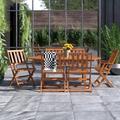 Latitude Run® Milanovic Outdoor Dining Set Wood in Brown | Wayfair 6BF69D0455434B64849156F5B10CF4FB