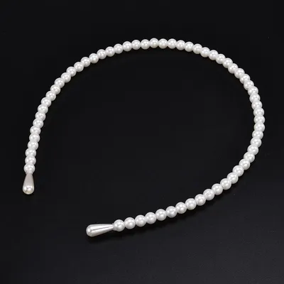 Cerceau de cheveux perle blanche pour femme bandeau de sauna élégant bijoux à la mode accessoires