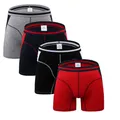 Boxer U-Convex à Jambes sulfet Courtes pour Homme Sous-Vêtement Confortable M-3XL Lot de 4 Pièces