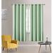 Ebern Designs Monir Linen Solid Color Blackout Thermal Grommet Curtain Panels Linen in Green/Blue | 95 H x 52 W in | Wayfair