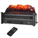 23in Electric Fireplace Log Heater with Remote Control Realistic Flame