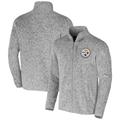 Men's NFL x Darius Rucker Collection by Fanatics Heather Gray Pittsburgh Steelers Fleece Full-Zip Jacket