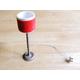 Lundby Puppenhaus Lampe Stehlampe mit Messingfuß rot funktionstüchtig 4 V