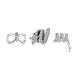 Wow Charms 925 Sterling Silver | Charms Spiral Shape Shining Star with Zircon Stone Beads | Charms fit for Pandora Bracelets.
